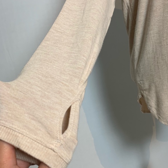 ATHLETA | cream long sleeve top - Picture 3 of 5